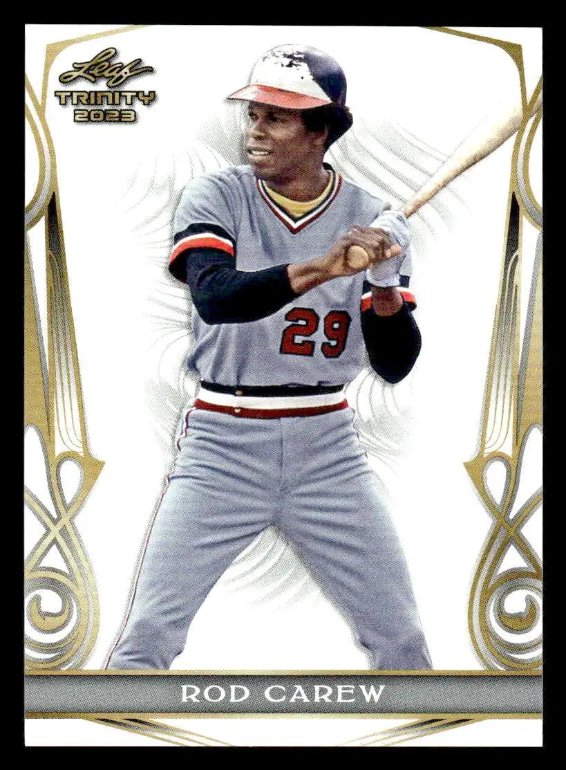 2023 Leaf Trinity #48 Rod Carew - Baseball Card Single