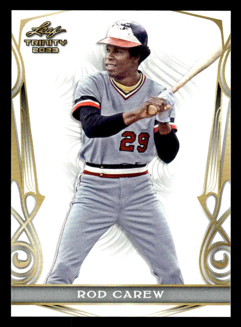 2023 Leaf Trinity #48 Rod Carew - Baseball Card Single