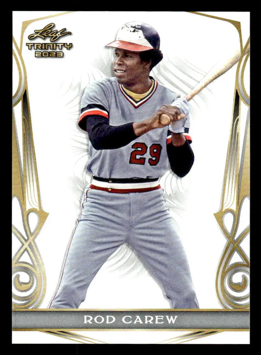2023 Leaf Trinity #48 Rod Carew - Baseball Card Single