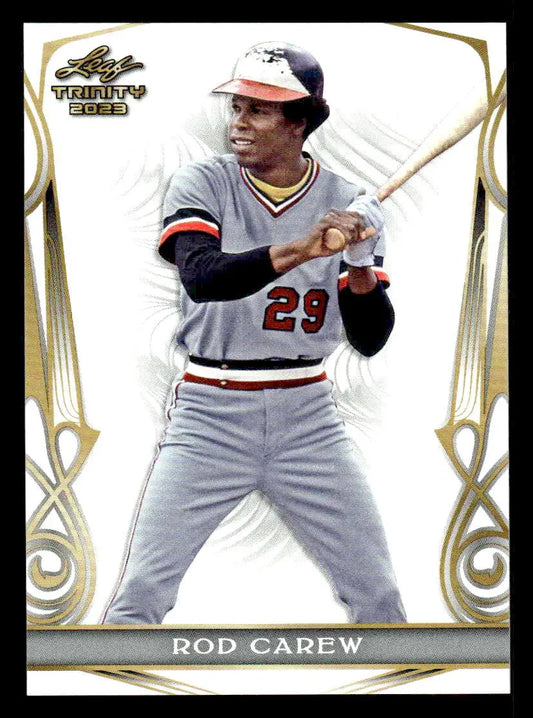 2023 Leaf Trinity #48 Rod Carew - Baseball Card Single