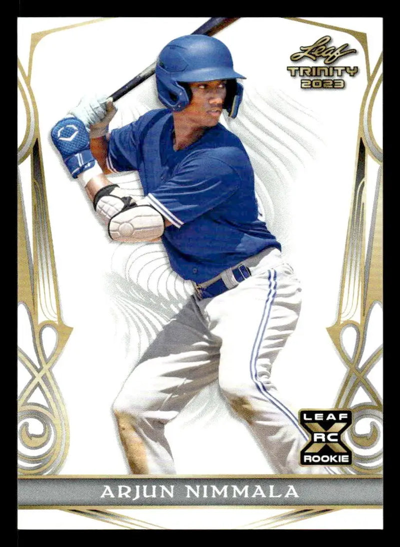 2023 Leaf Trinity #64 Arjun Nimmala - Baseball Card Single