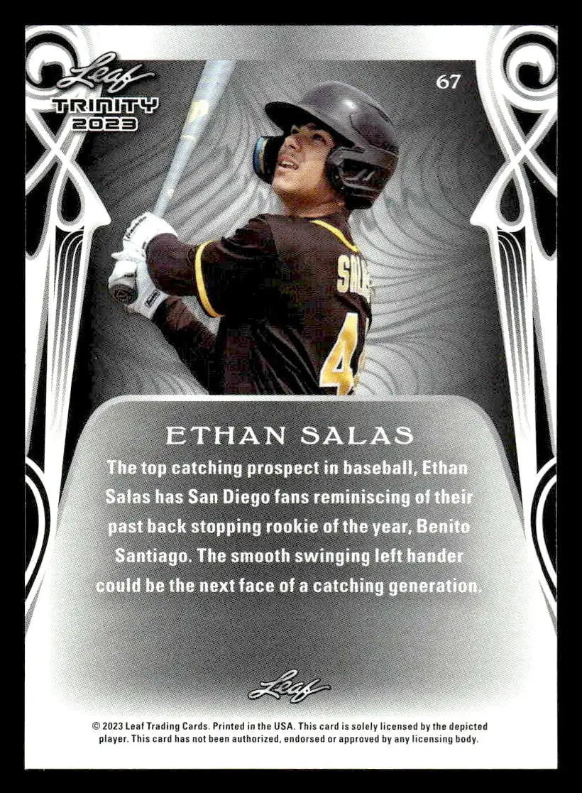 2023 Leaf Trinity #67 Ethan Salas - Baseball Card Single