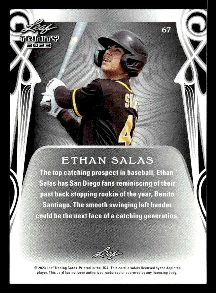 2023 Leaf Trinity #67 Ethan Salas - Baseball Card Single