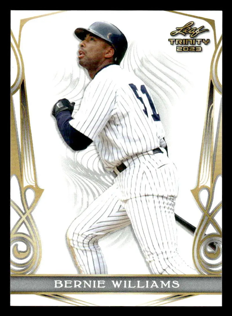 2023 Leaf Trinity #7 Bernie Williams - Baseball Card Single
