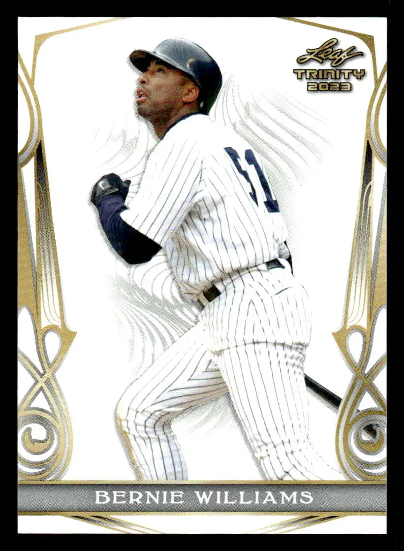 2023 Leaf Trinity #7 Bernie Williams - Baseball Card Single