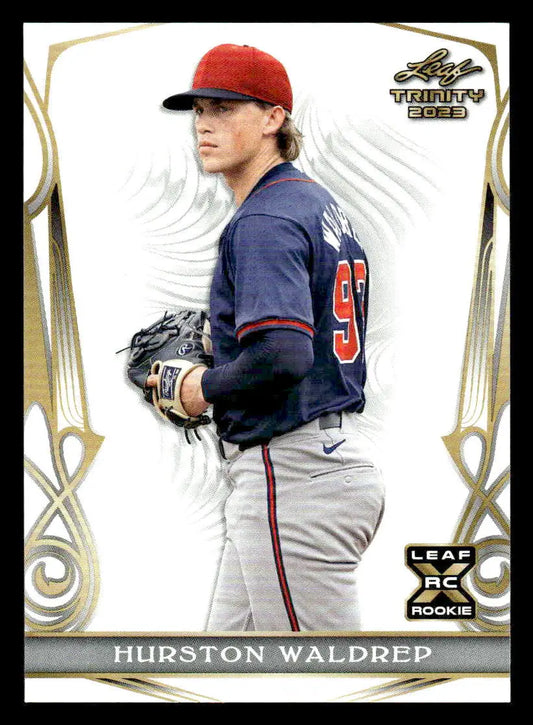 2023 Leaf Trinity #70 Hurston Waldrep - Baseball Card Single
