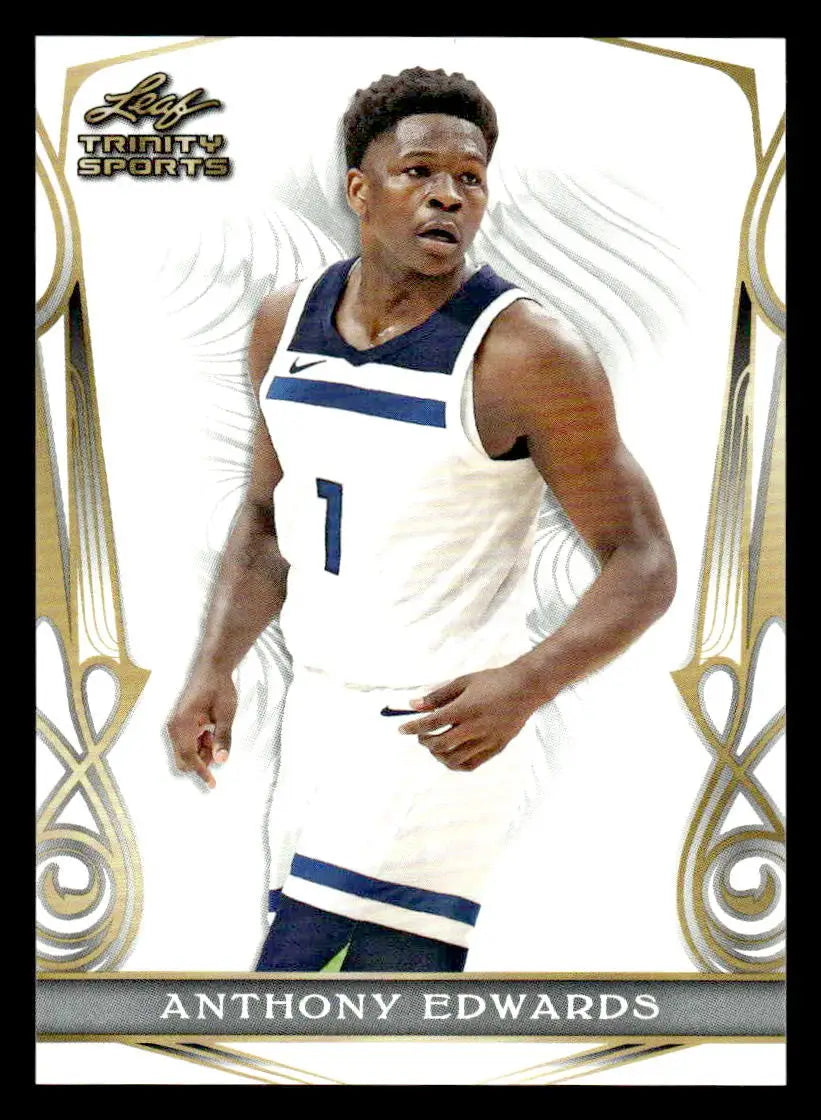 2023 Leaf Trinity #BS-1 Anthony Edwards Base Sports - Basketball Card Single