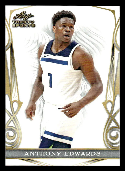 2023 Leaf Trinity #BS-1 Anthony Edwards Base Sports - Basketball Card Single