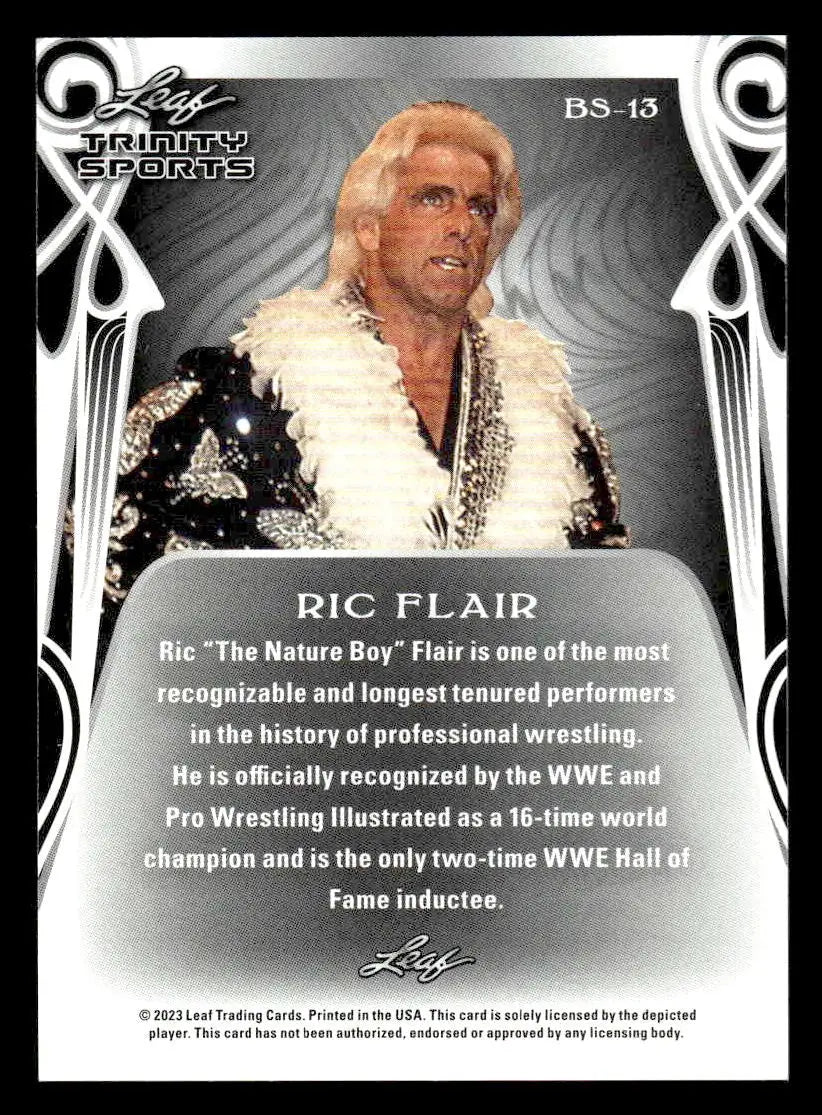 2023 Leaf Trinity #BS-13 Ric Flair Base Sports - Wrestling Card Single