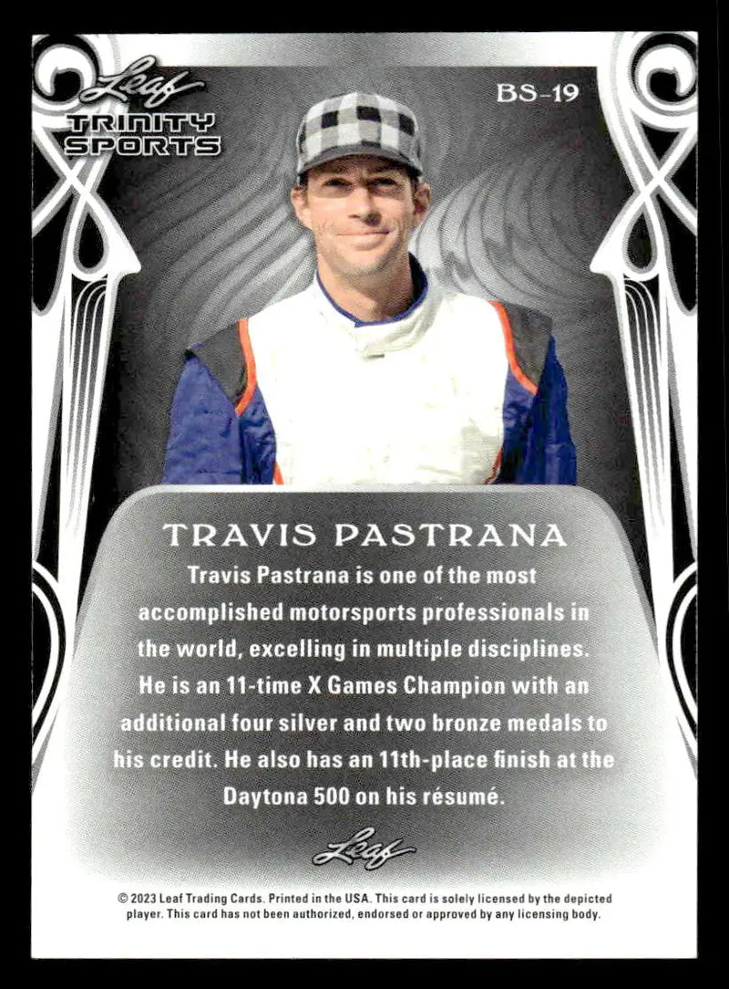 2023 Leaf Trinity #BS-19 Travis Pastrana Base Sports - Other