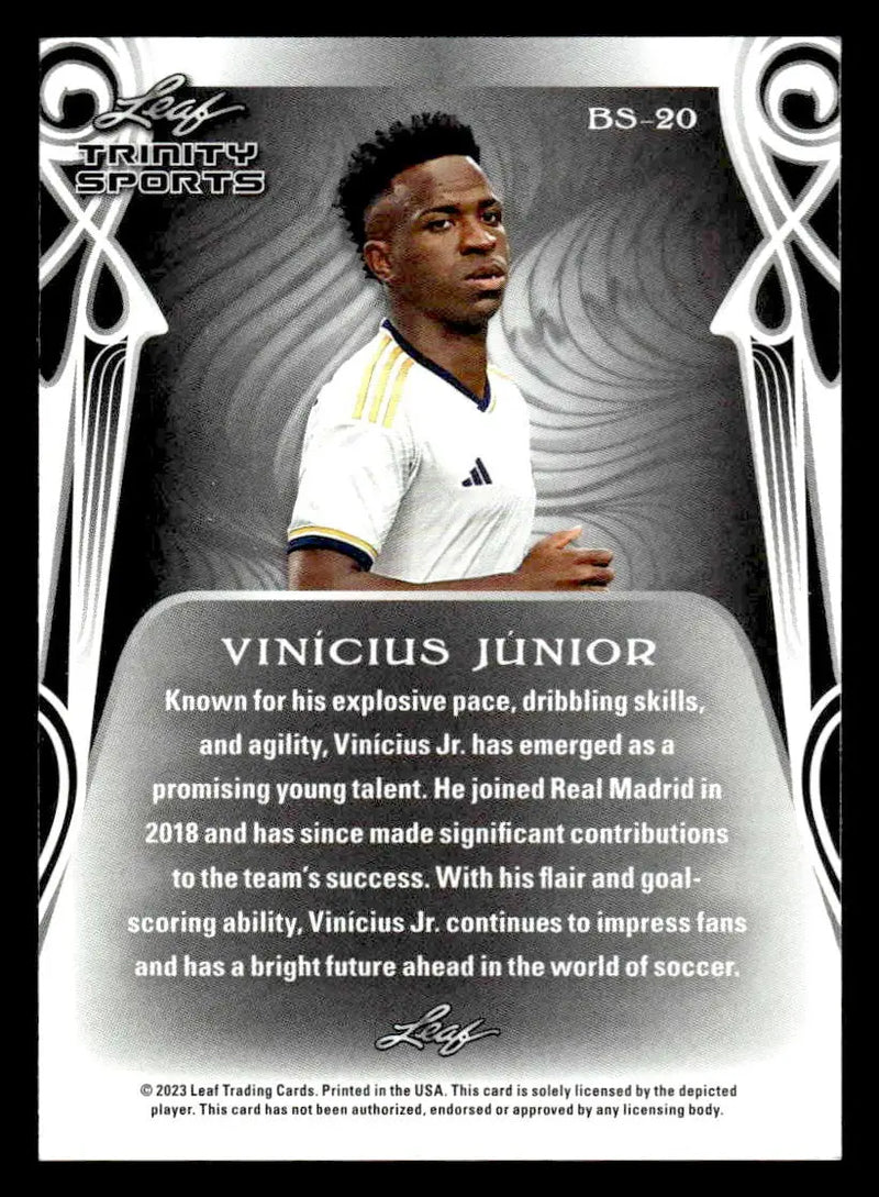 2023 Leaf Trinity #BS-20 Vinícius Júnior Base Sports - Other