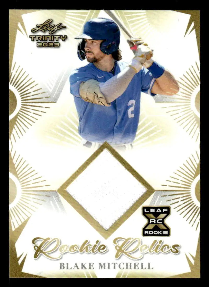 2023 Leaf Trinity #RR-9 Blake Mitchell Rookie Relics - Baseball Card Single