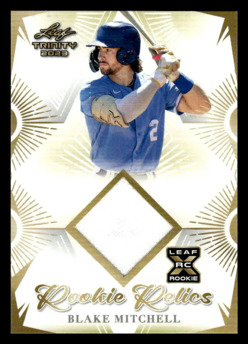 2023 Leaf Trinity #RR-9 Blake Mitchell Rookie Relics - Baseball Card Single