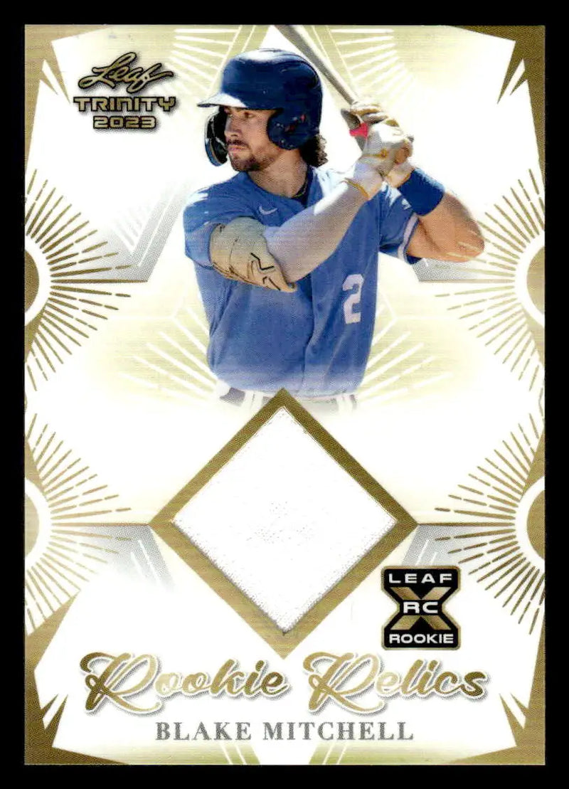 2023 Leaf Trinity #RR-9 Blake Mitchell Rookie Relics - Baseball Card Single