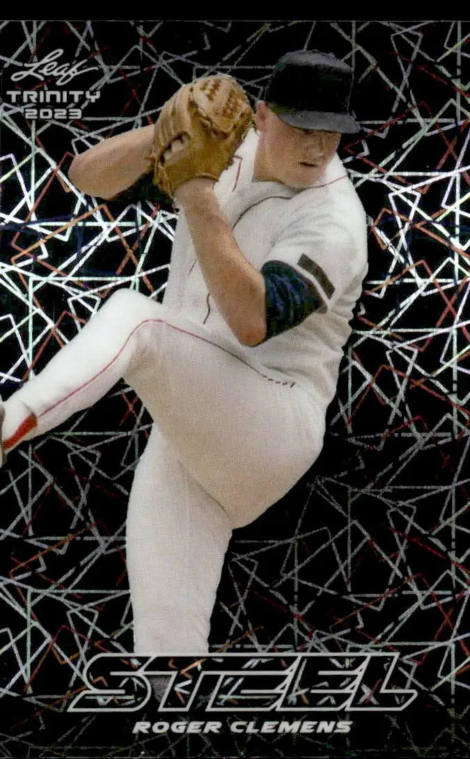 2023 Leaf Trinity #S-62 Roger Clemens Steel Lazer Silver - Baseball Card Single