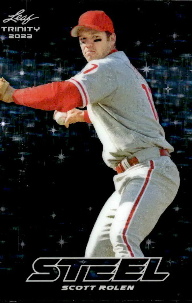 2023 Leaf Trinity #S-68 Scott Rolen Steel Stars and Dots Silver - Baseball Card Single