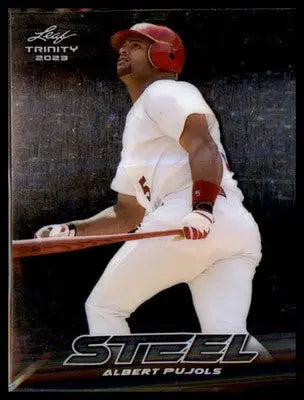 2023 Leaf Trinity Steel Stars and Dots Silver #S-3 Albert Pujols - Baseball Card Single