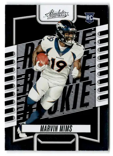 2023 Panini Absolute #122 Marvin Mims NM-MT RC Rookie Broncos ID:67744 - Football Card Single