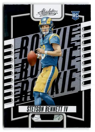 2023 Panini Absolute Stetson Bennett IV rookie football card with original gloss