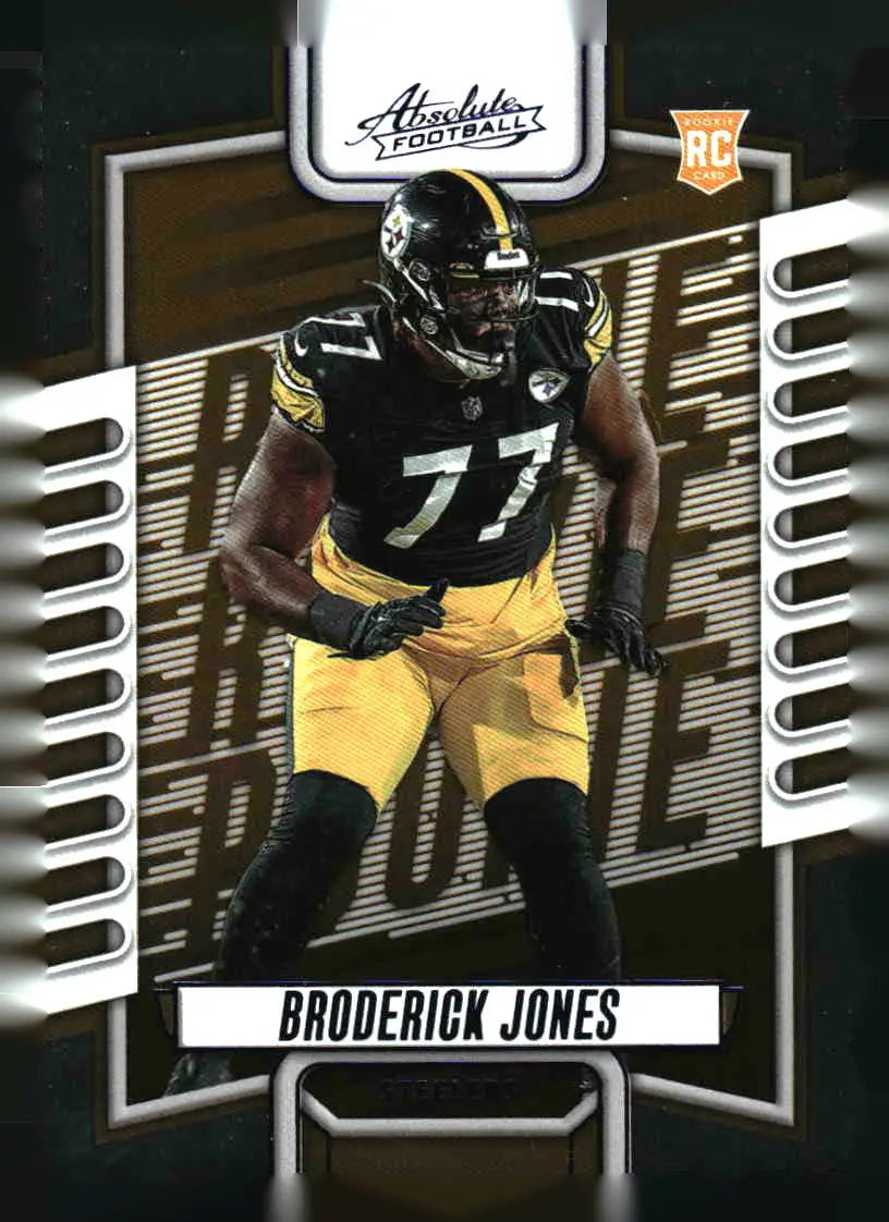 2023 Panini Absolute #151 Broderick Jones Blue - Football Card Single