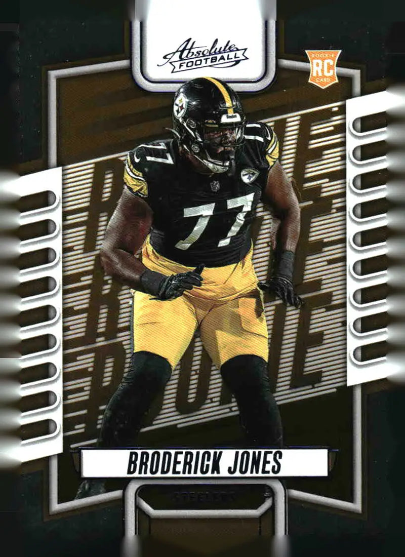 2023 Panini Absolute #151 Broderick Jones Blue - Football Card Single