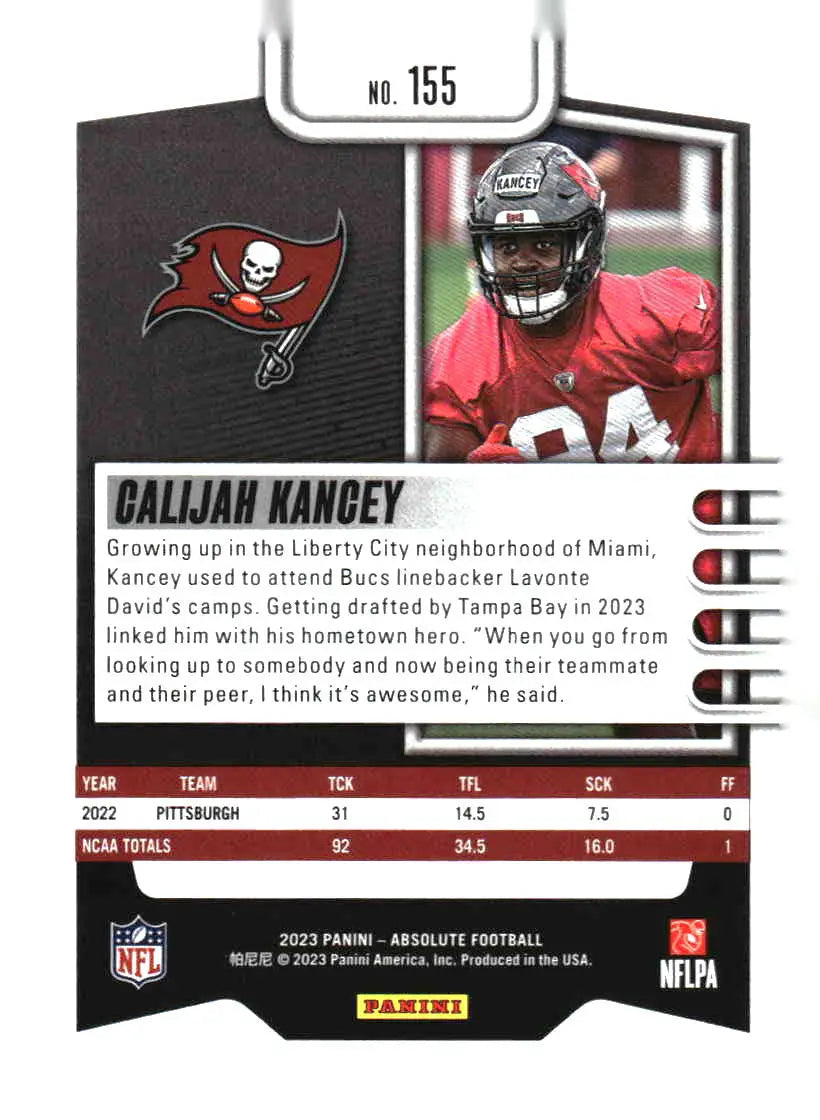 2023 Panini Absolute #155 Calijah Kancey Blue - Football Card Single