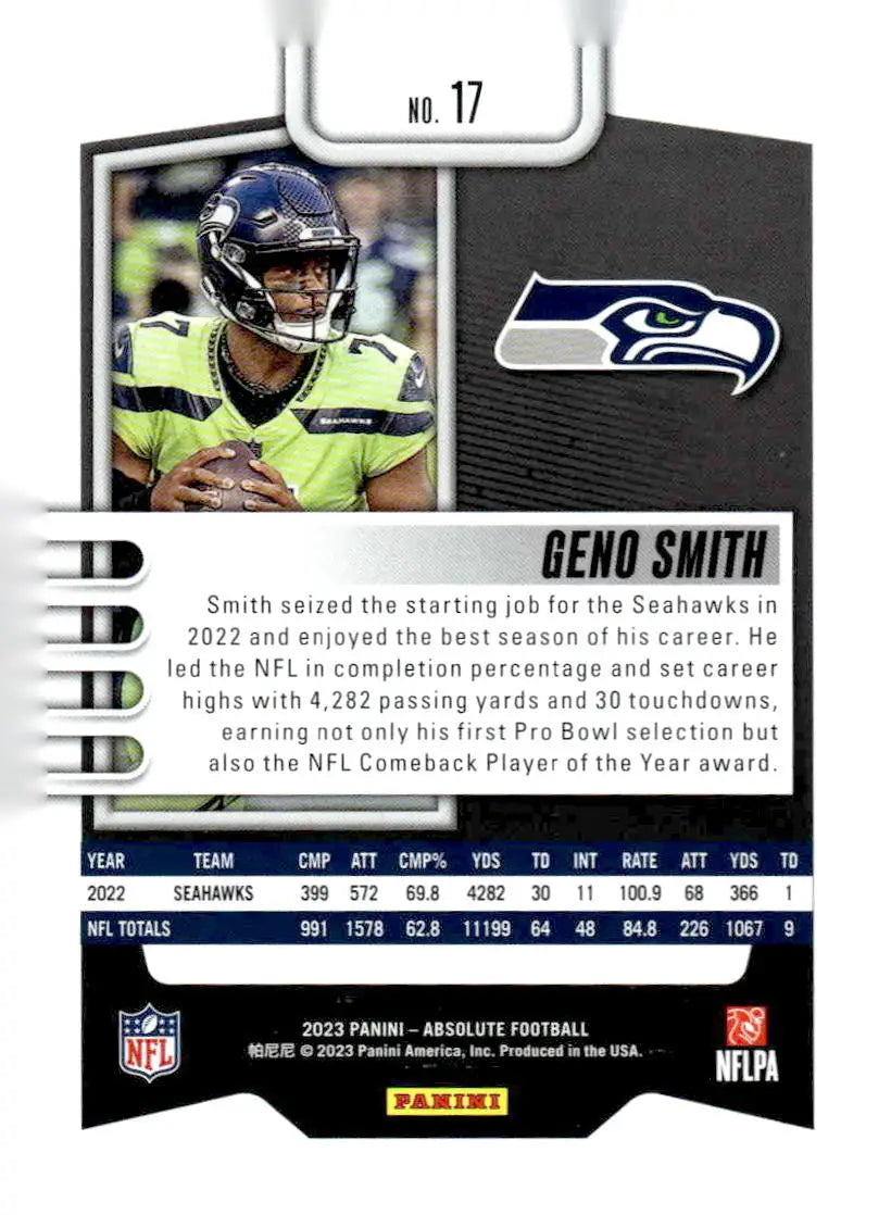 2023 Panini Absolute #17 Geno Smith Retail - Football Card Single