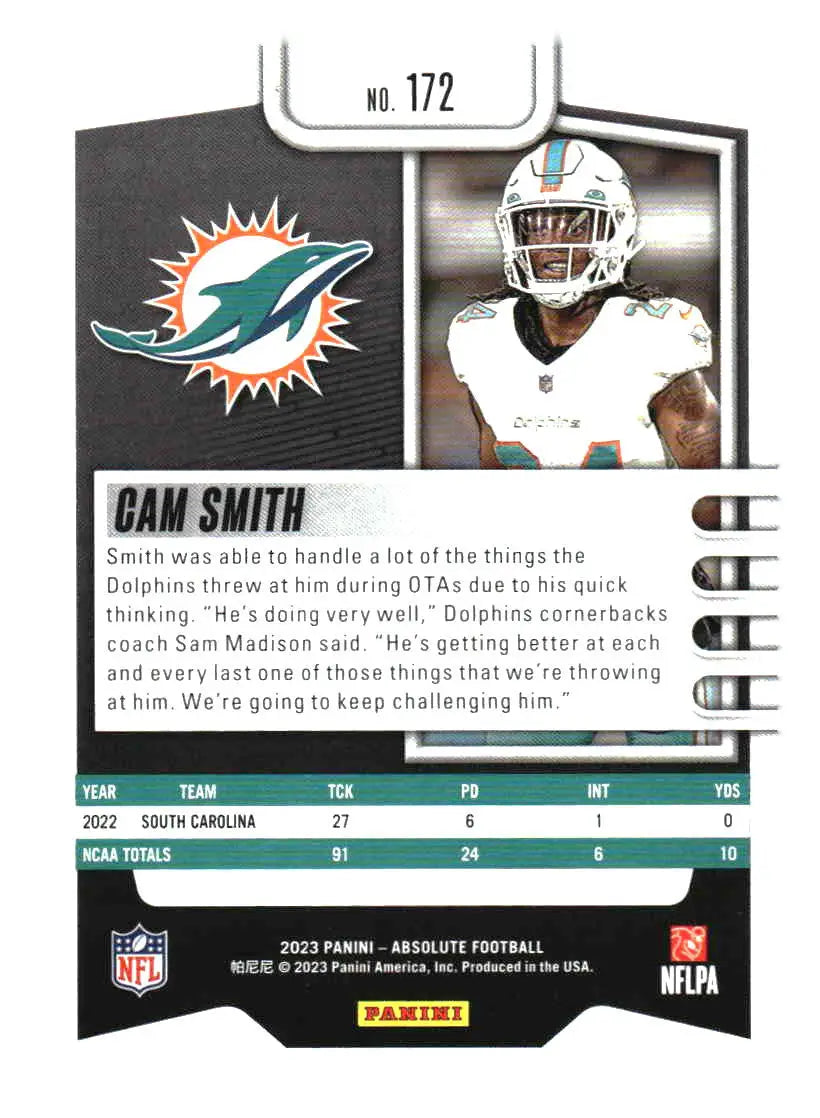 2023 Panini Absolute #172 Cam Smith Retail - Football Card Single