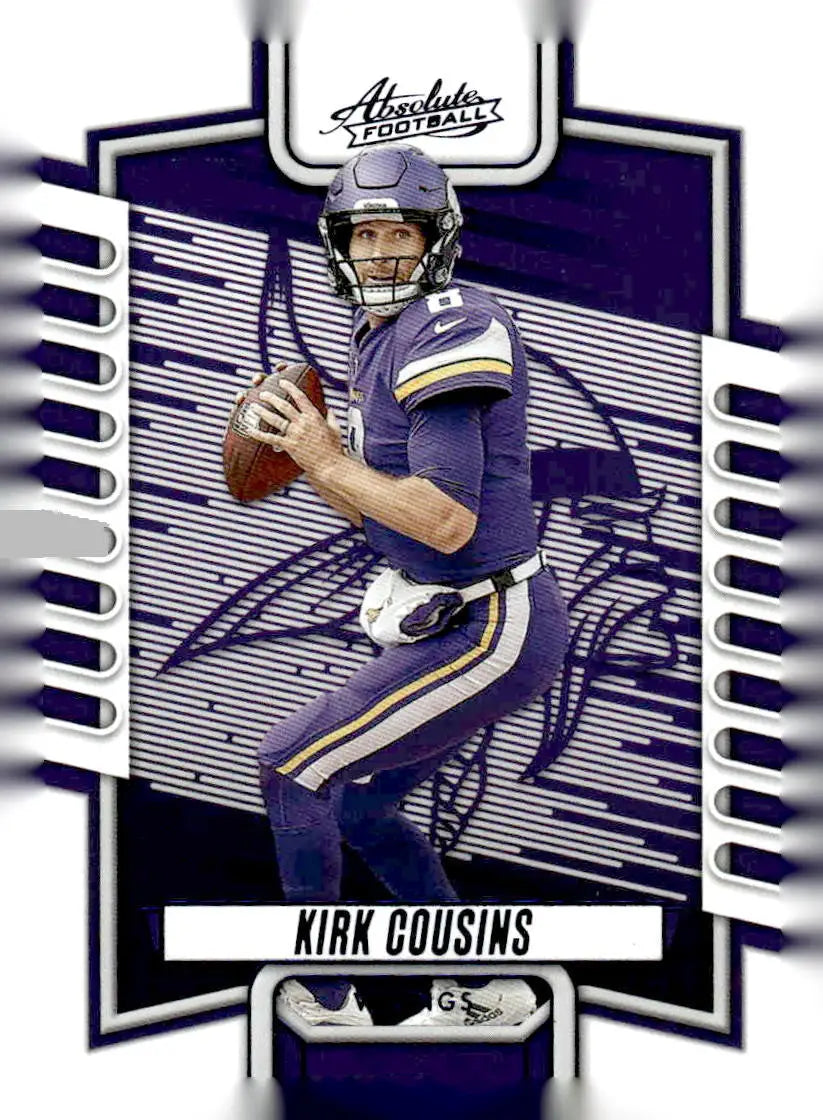 2023 Panini Absolute #25 Kirk Cousins Blue - Football Card Single