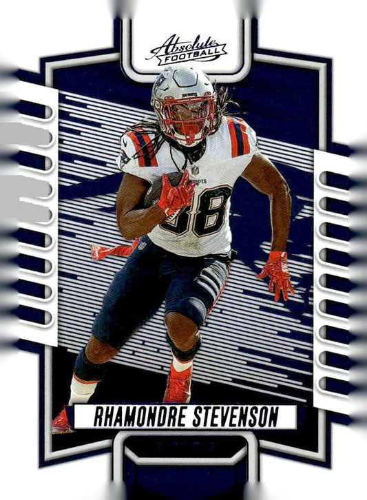 2023 Panini Absolute #39 Rhamondre Stevenson Blue Foil New England Patriots - Football Card Single