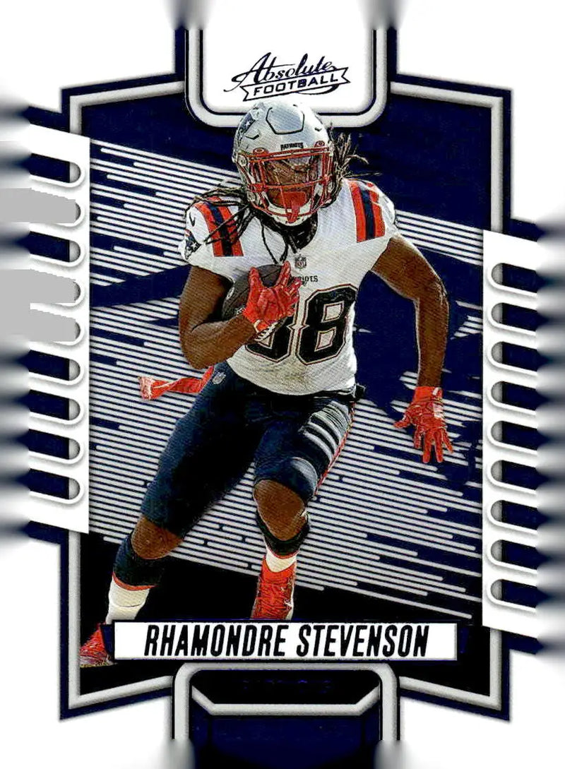 2023 Panini Absolute #39 Rhamondre Stevenson Blue Foil New England Patriots - Football Card Single