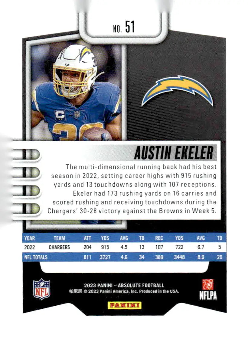 2023 Panini Absolute #51 Austin Ekeler Retail - Football Card Single
