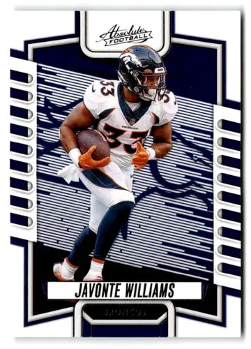 2023 Panini Absolute #54 Javonte Williams NM-MT Broncos ID:67724 - Football Card Single