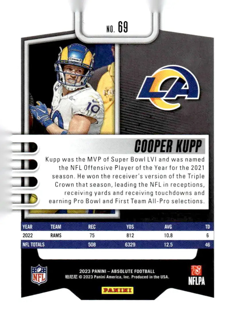 2023 Panini Absolute #69 Cooper Kupp Blue - Football Card Single