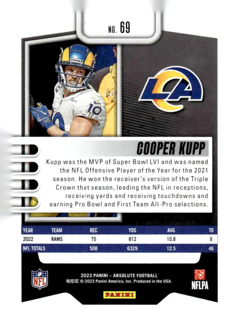 2023 Panini Absolute #69 Cooper Kupp Blue - Football Card Single