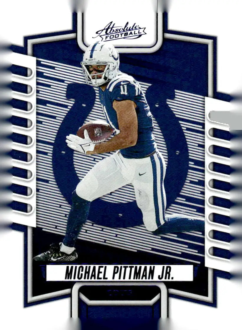 2023 Panini Absolute #81 Michael Pittman Jr. Blue - Football Card Single