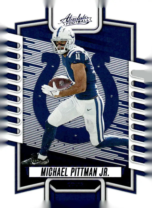 2023 Panini Absolute #81 Michael Pittman Jr. Blue - Football Card Single