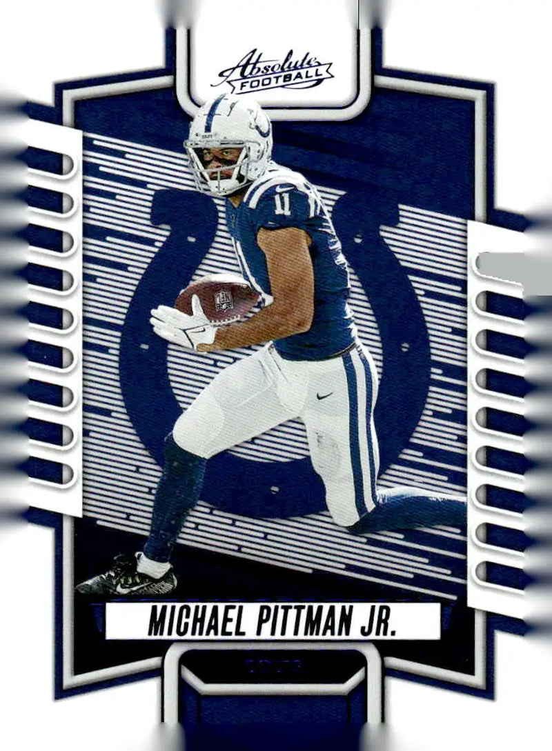 2023 Panini Absolute #81 Michael Pittman Jr. Blue - Football Card Single