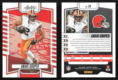 2023 Panini Absolute AMARI COOPER #84 Cleveland Browns - Football Card Single