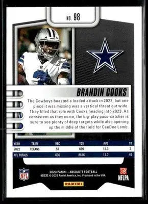 2023 Panini Absolute Brandin Cooks #98 Retail Dallas Cowboys
