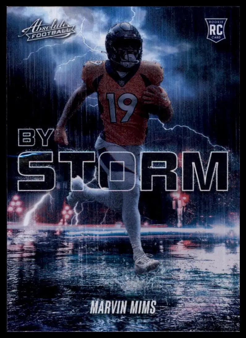 2023 Panini Absolute By Storm Marvin Mims #BST-20 Rookie Denver Broncos Football - Football Card Single