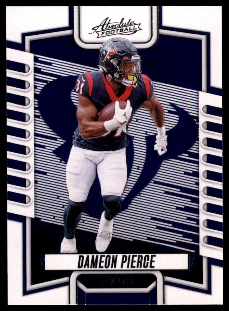 2023 Panini Absolute Dameon Pierce #33 Houston Texans Football Card NFL Sports - Football Card Single