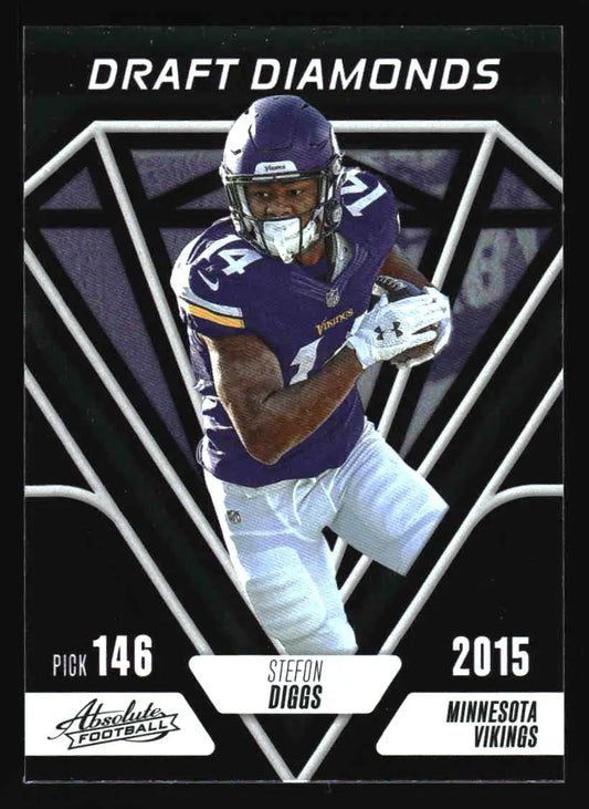 2023 Panini Absolute #DD-12 Stefon Diggs Draft Diamonds Minnesota Vikings