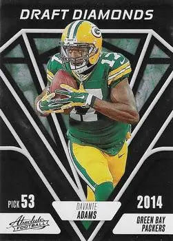 2023 Panini Absolute #DD-16 Davante Adams Draft Diamonds Green Bay Packers
