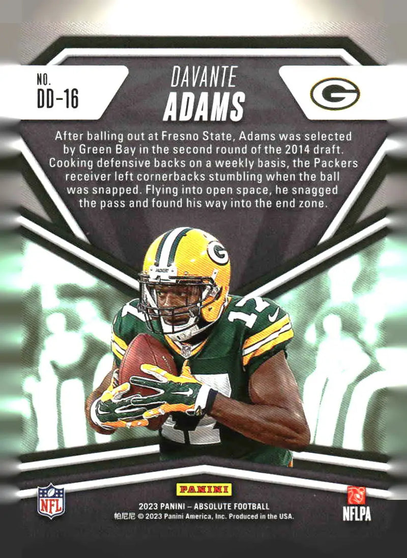 2023 Panini Absolute #DD-16 Davante Adams Draft Diamonds Green Bay Packers - Football Card Single
