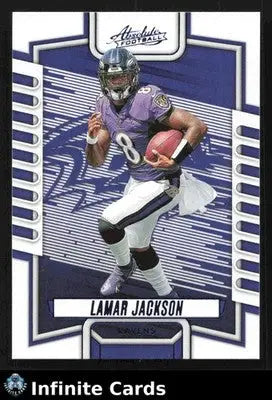 2023 Panini Absolute Football LAMAR JACKSON #12 [Base] Baltimore Ravens - Football Card Single