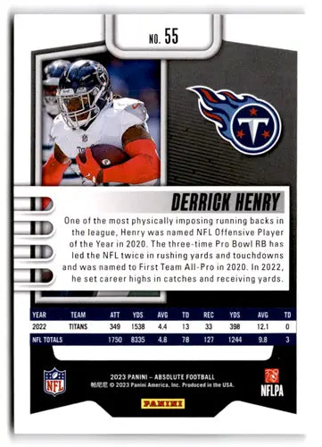 2023 Panini Absolute Green #55 Derrick Henry NM-MT Titans ID:67696 - Football Card Single