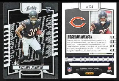 2023 Panini Absolute ROSCHON JOHNSON #134 Chicago Bears RC - Football Card Single
