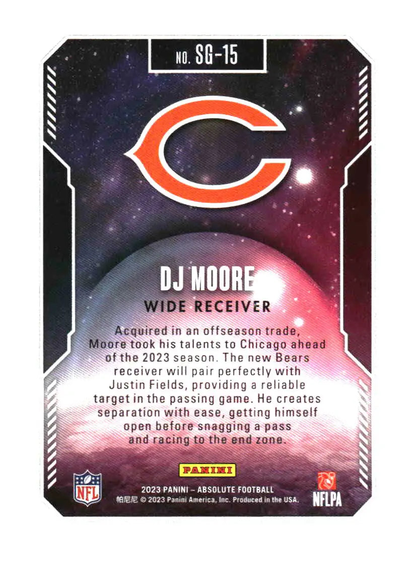 2023 Panini Absolute #SG-15 DJ Moore Star Gazing - Football Card Single