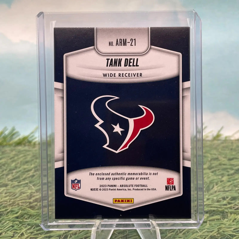 2023 Panini Absolute- Tank Dell -(RC Rookie Materials Patch Relic #ARM-21 Texans - Football Card Single